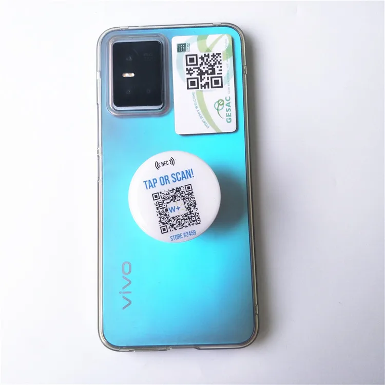 Нажмите, чтобы поделиться видео музыкой изображения кристалл акриловый NFC сотовый телефон захват