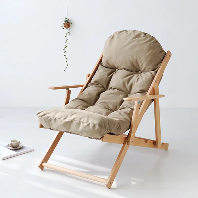 Лужайки для дивана Recliner портативное складное кресло Giovanni Съемная мягкая подушка с регулируемым углом наклона кресла гостиная отдыха деревянный
