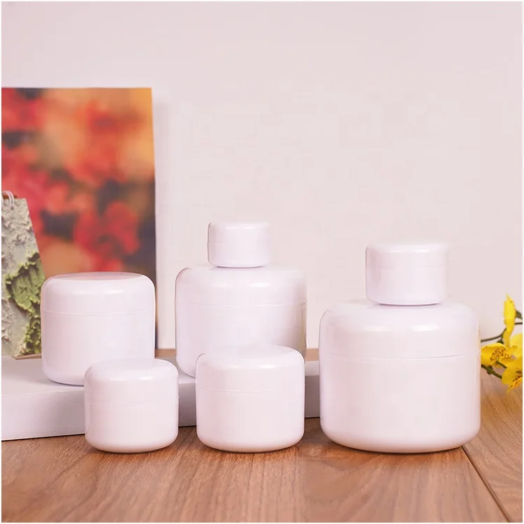 Pp Jars 5ml 10ml 20ml 30ml 50ml 100ml 200ml  Face Hand Hair Skin Care Lotions Dome Makeup Plastic Cream Jar Cosmetic Container