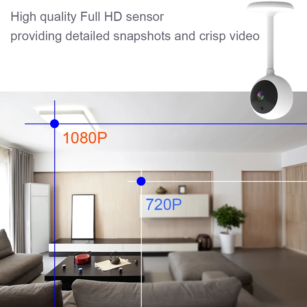 2023 HD 1080P 2MP wireless wifi mini cctv smart home security camera small indoor baby camera 360 rotating portable ip camera