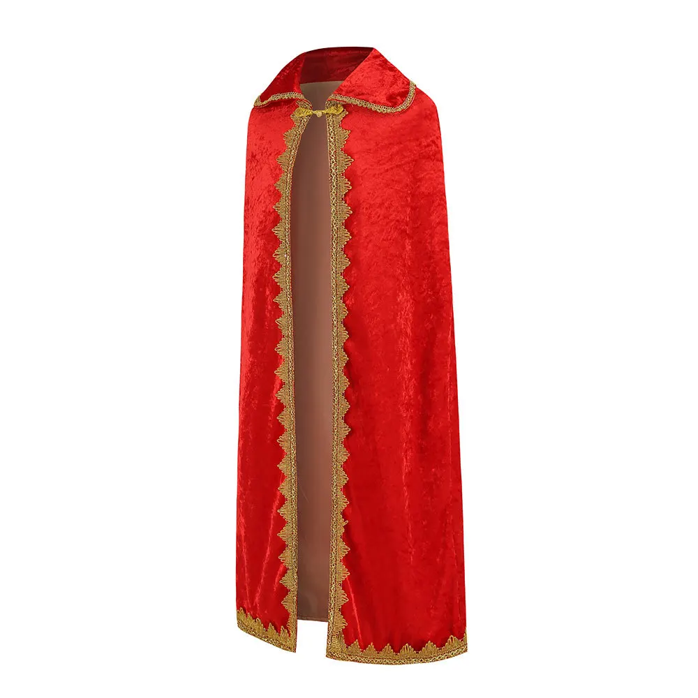 Wholesales Fancy Kids Prince King Cosplay Costumes Cloak For Children Halloween Costume Cape crown Scepter