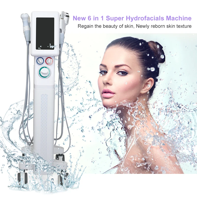 2024 New Salon 6 In 1 Beauty Microdermabrasion Rejuven Skin tightening Acne Treatment Anti Aging Dermabrasion Facial Hydro Machi