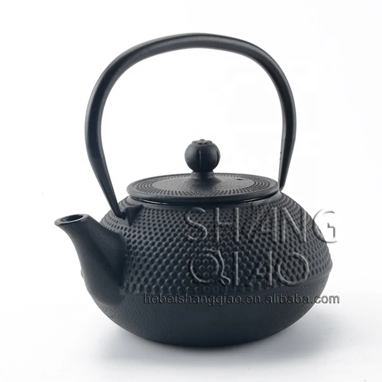 Vintage Embossed Spotted Design Gusseisen Teekanne Cast iron teapot