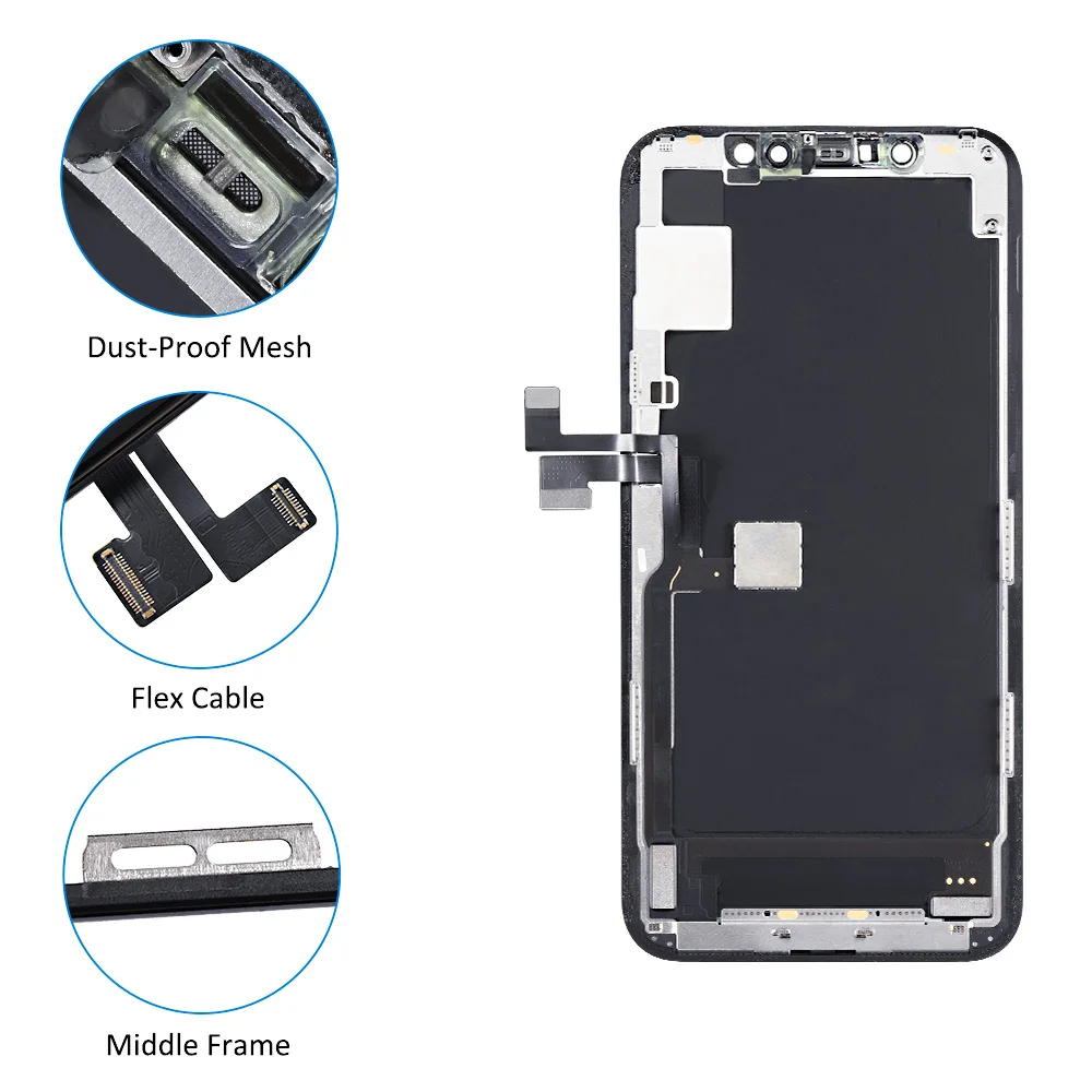 Замена ЖК-экрана для iPhone X XR XS MAX 11 12 13 14 Pro 8 7 6 Plus разблокированный ЖК-дисплей