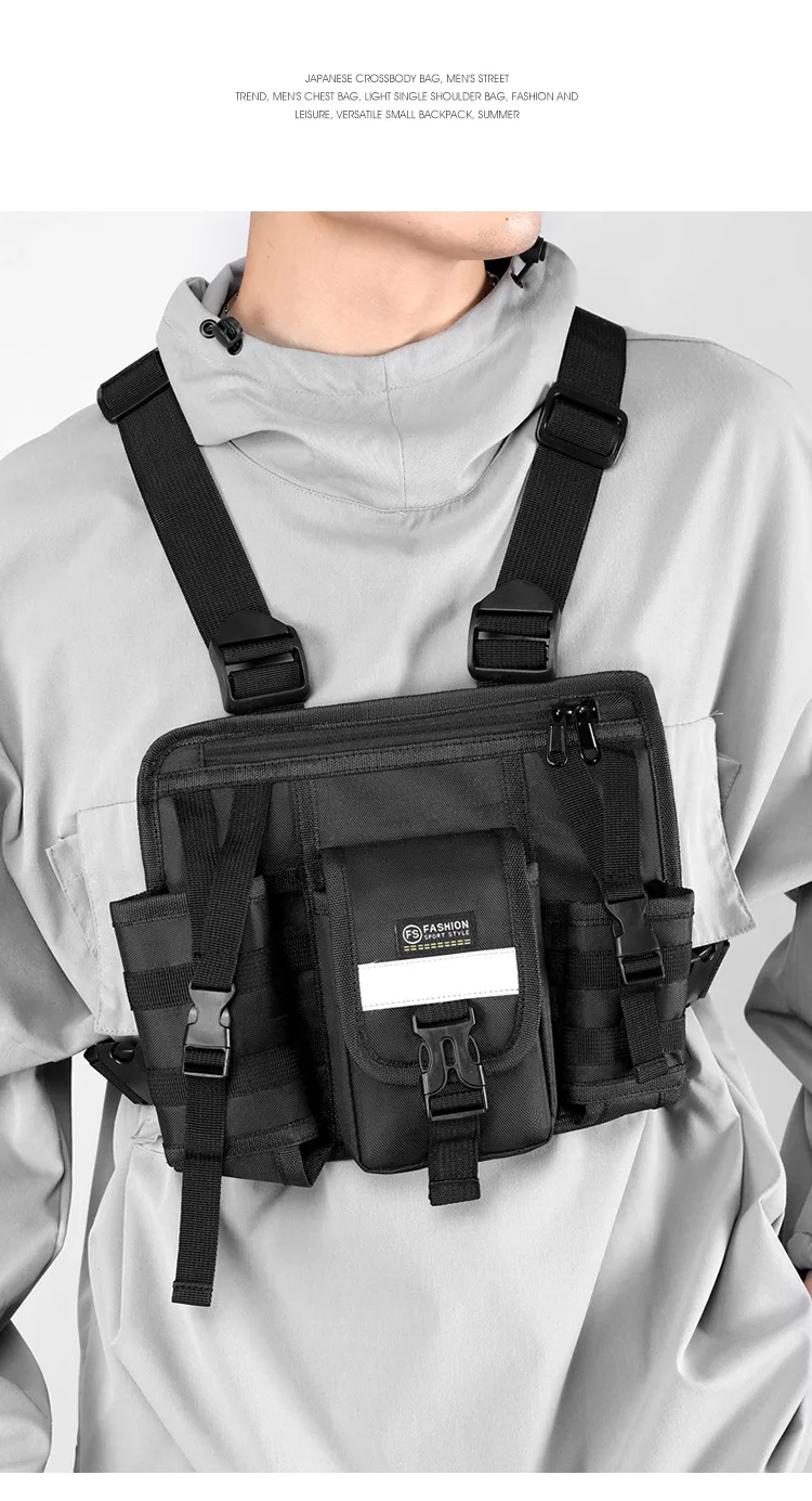 China Factory Price Golden Supplier Fitness Fashion Waterproof And Durable Leather Training Running Jogging Sport Men Chest Bag