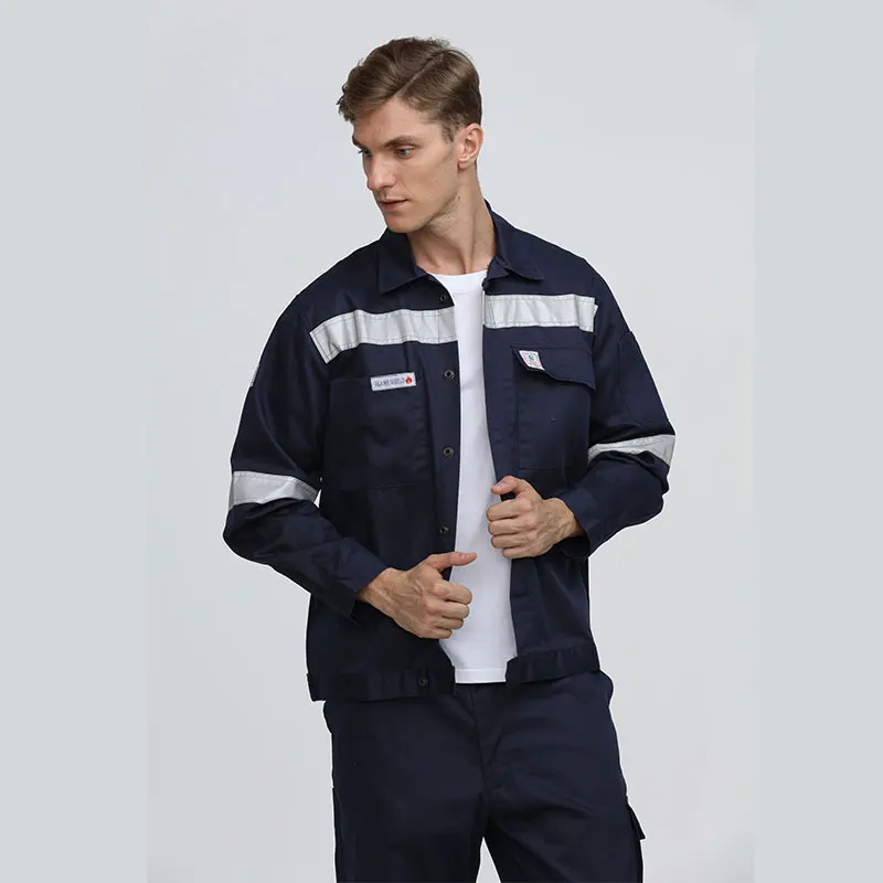 EN11611 Fire Safety work Suit clothes electrician uniforms construction workwear reflective tape work wear