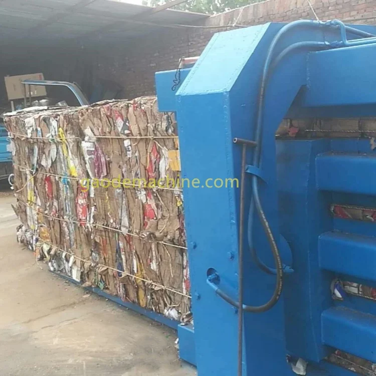 Used Clothes Recycling Compress Bale Machine horizontal press waste paper plastic bottles baler machine