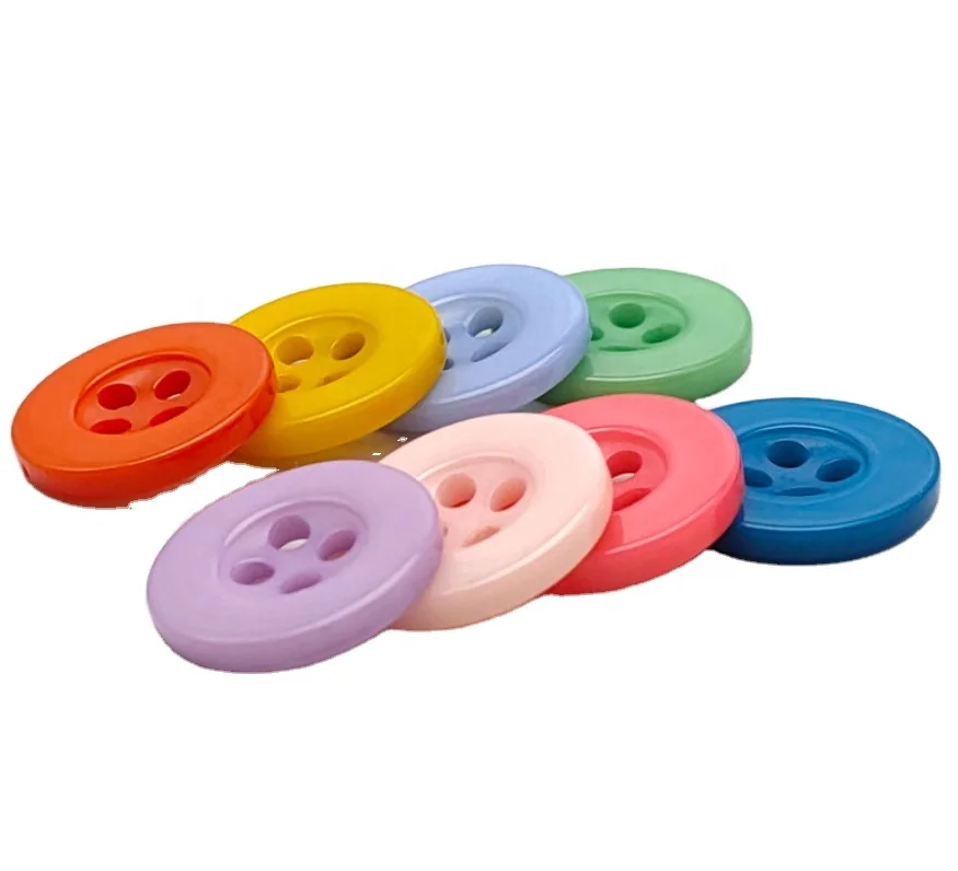 High Quality Customized Clothing Design Four Eye Buckle Pearl Resin Ripple Gloss Wide Edge Shirts Alloy Snap Buttons Factory