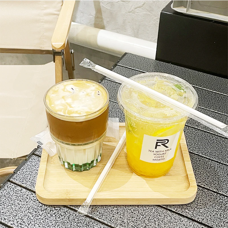 92/95/98 caliber disposable U-shaped clear pp plastic dabba cup vasos plastic juice drink cup boba bubble tea cups with lid