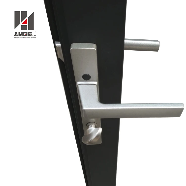 
Aluminium Metal Standard s Durable, Modern House Aluminum Frame Frosted Tempered Glass Hinge Casement Swing Door 