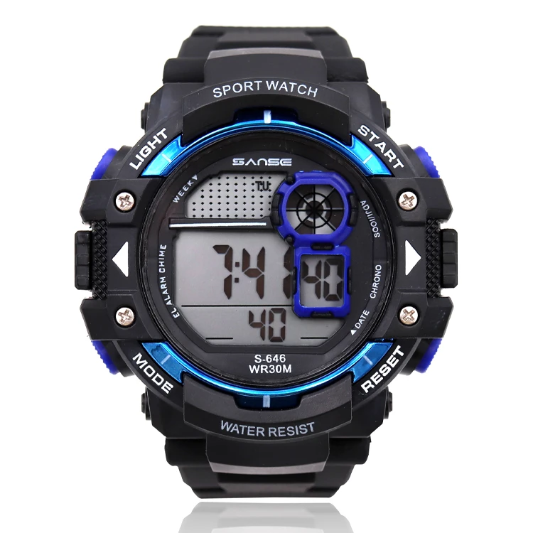 Digital Watch 3ATM Water Resistant Wristwatch Men From Sanse Wholesale Factory