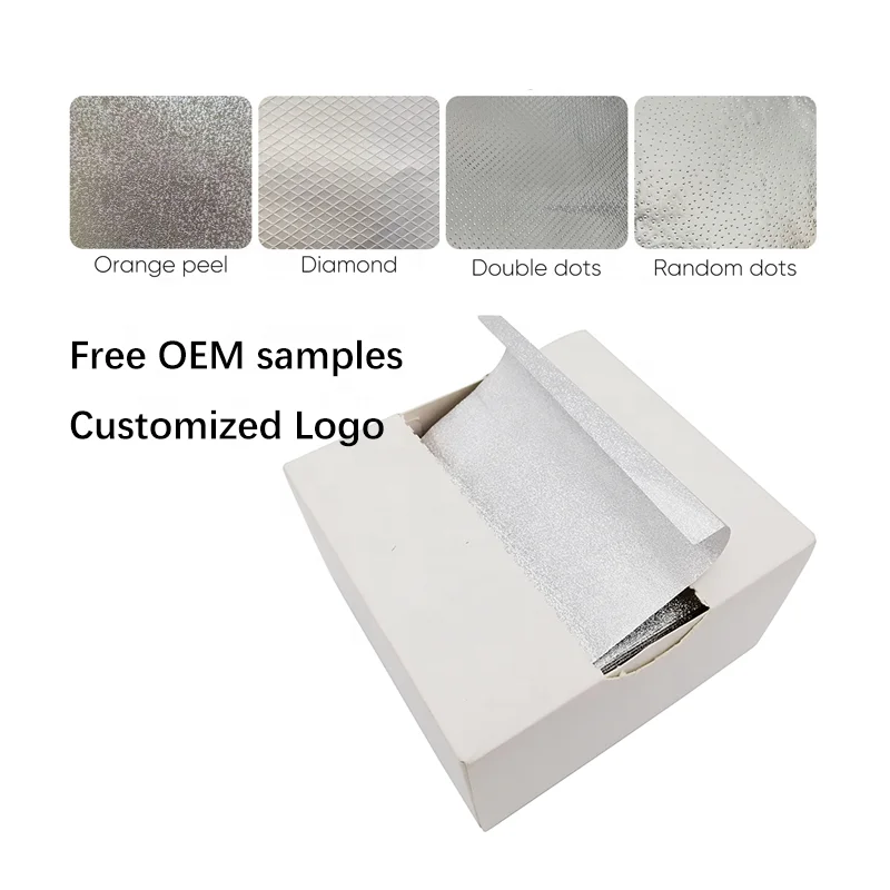 private labels 5*11 different textures roll form aluminum pink hair foils for highlighting - 500 foil sheets easy to order