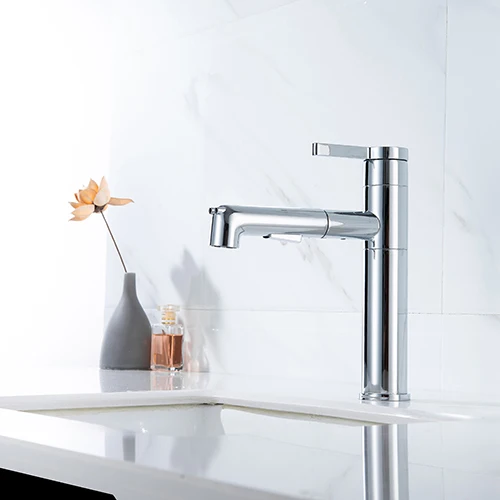 
High quality basin faucet SUS304 stainless brass pull out 360 rotating toilet faucet 