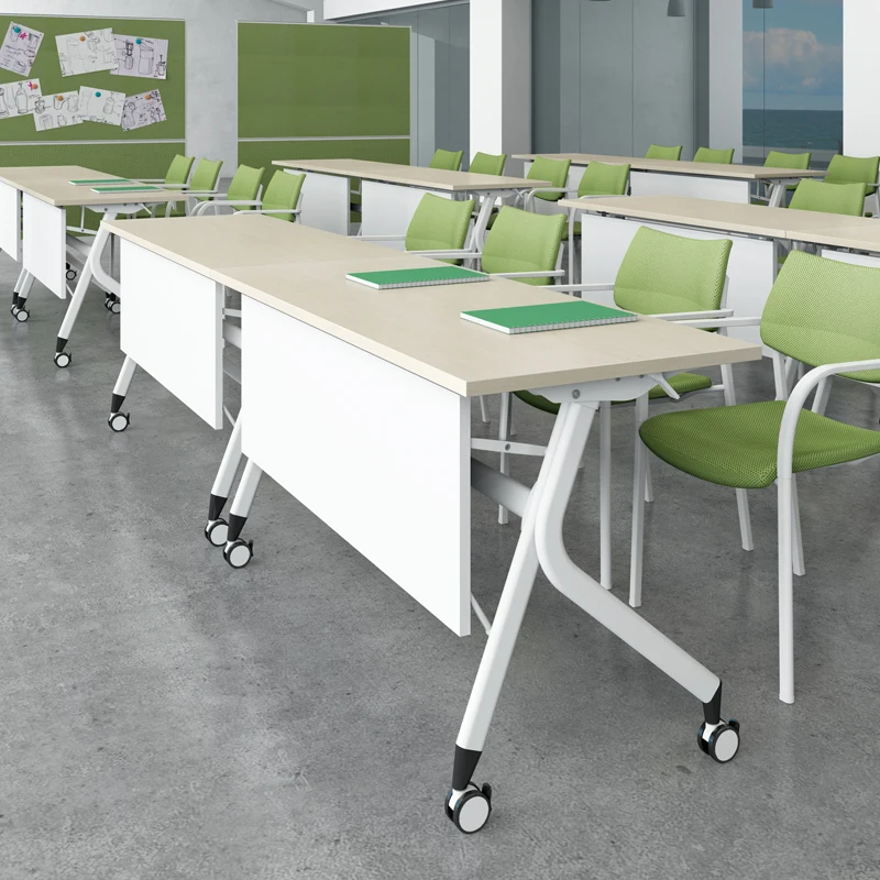 Hot Selling Training Center Flip Top Folding Table Training Table Desk