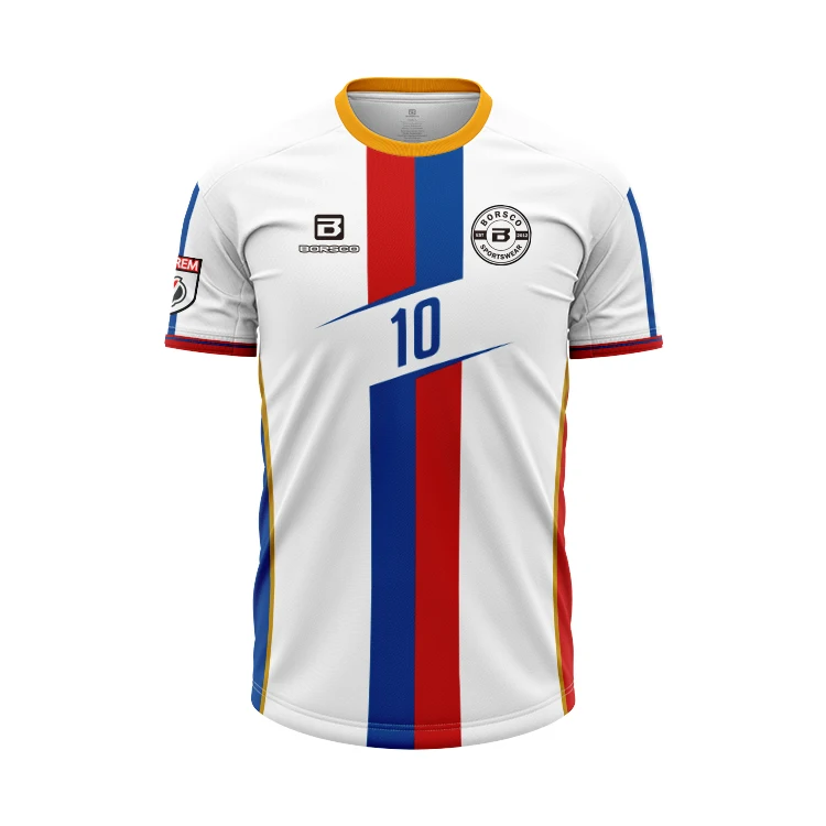 Wholesale Striped Soccer Uniform Sublimation Soccer Player Uniform Authentic Soccer Jerseys