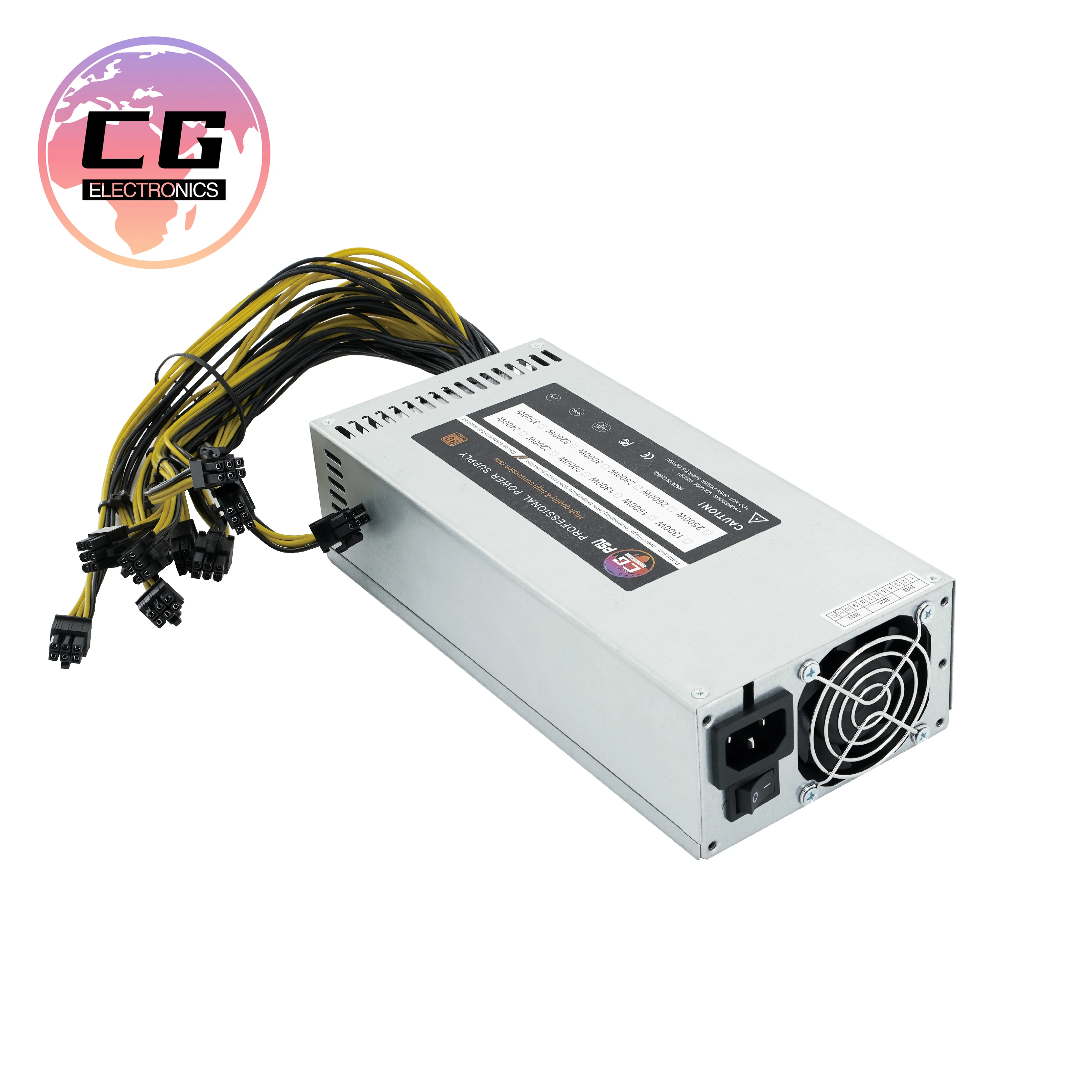 Блок питания 24 В CG мощный 2400 Вт 8gpu rig корпус для сервера