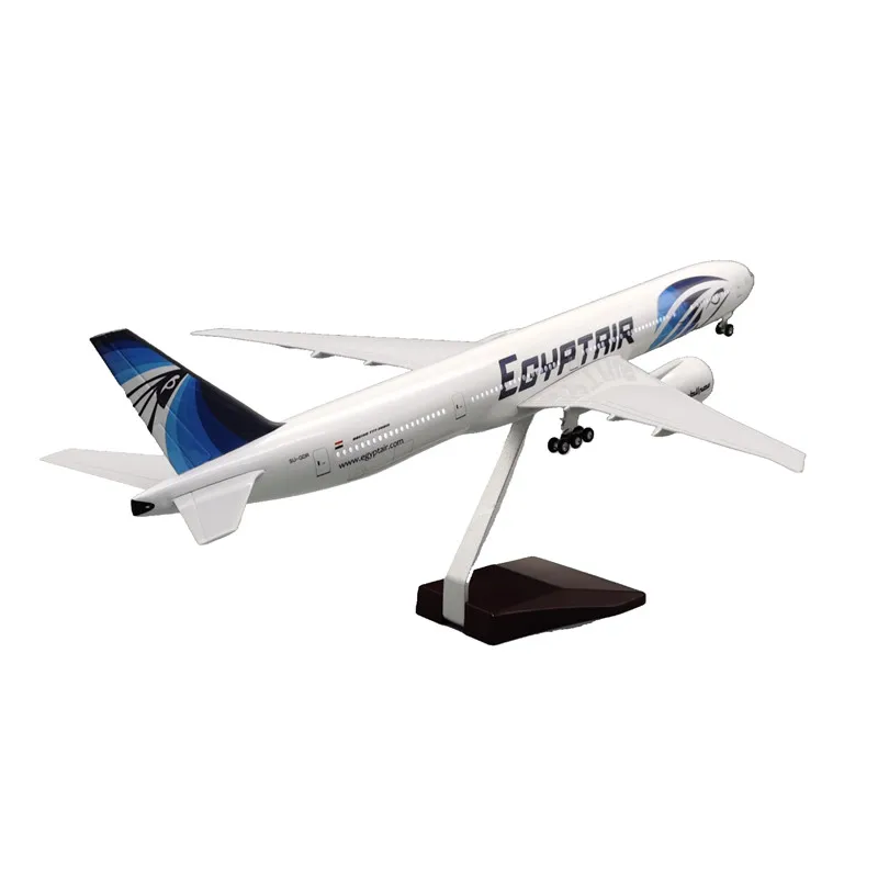 Hot New Kids Toys Scale 1:157 47cm B777 EGYPT Airline Desktop Airplane Model Plane Aircraft