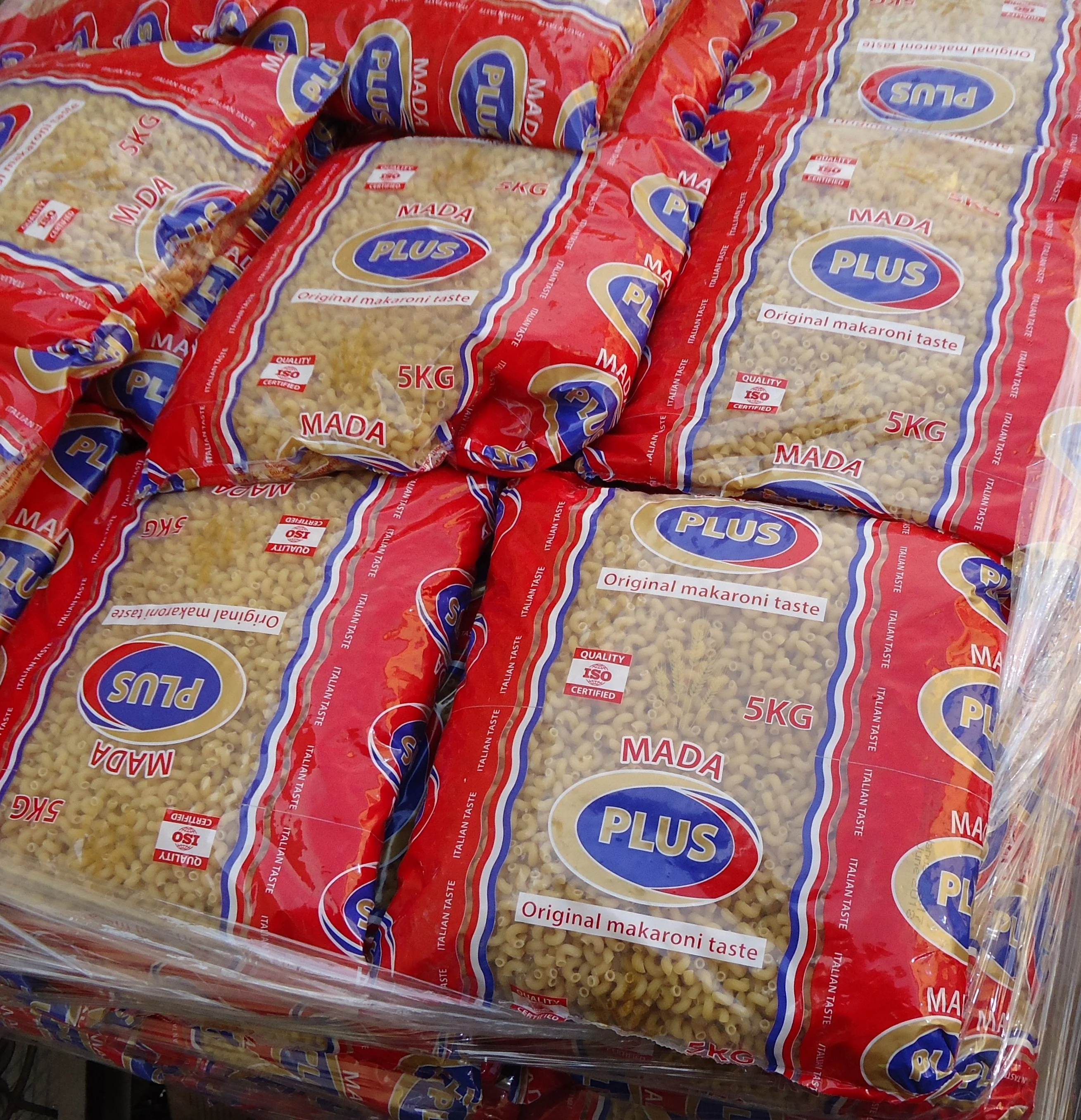 Elbow Macaroni Dry Pasta 5 kg Durum Wheat Mada Plus Brand Pasta Egyptian Product