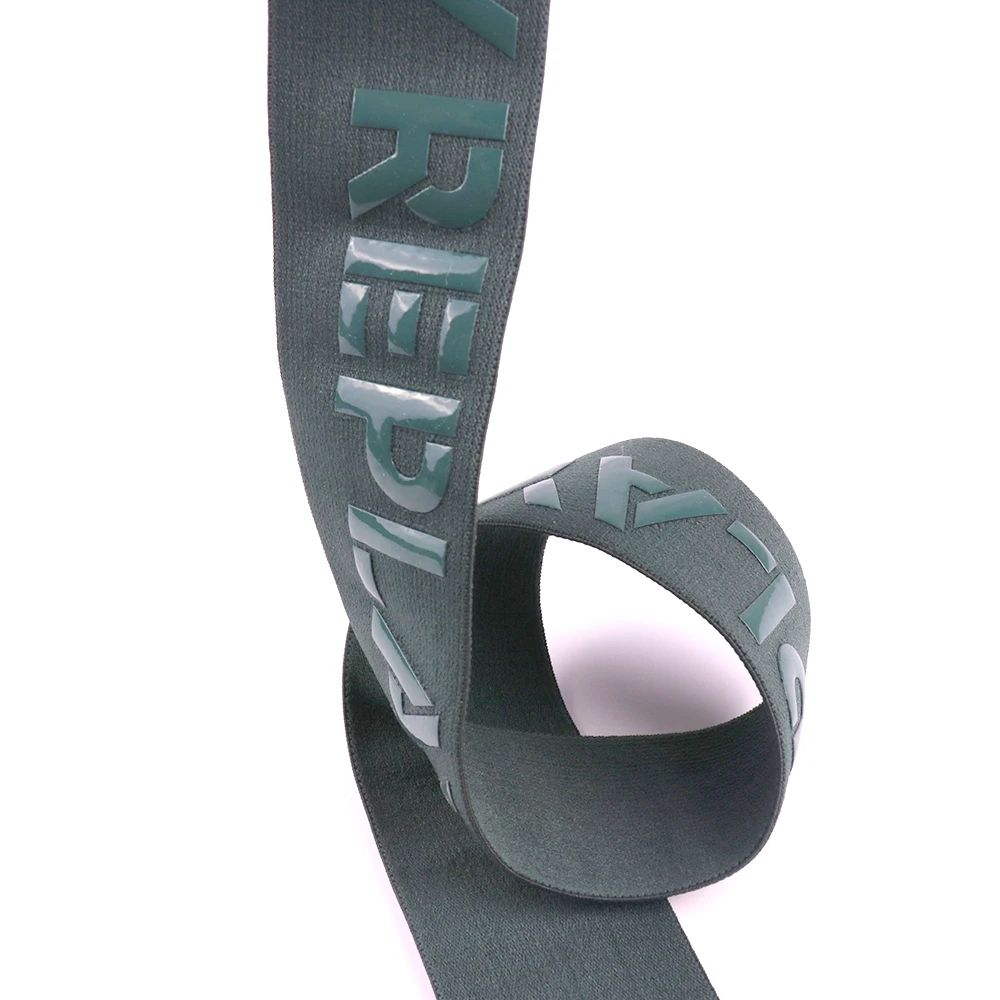 Мужское нижнее белье, пояс с логотипом, Специальная резиновая рельефная жаккардовая силиконовая эластичная тесьма