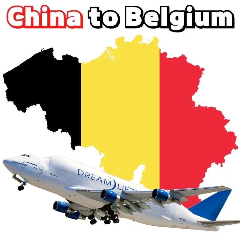 Air freight forwarder cargo shipping door to door service to Belgium Brussels Liege Australia Germany Italy from China Chengdu
