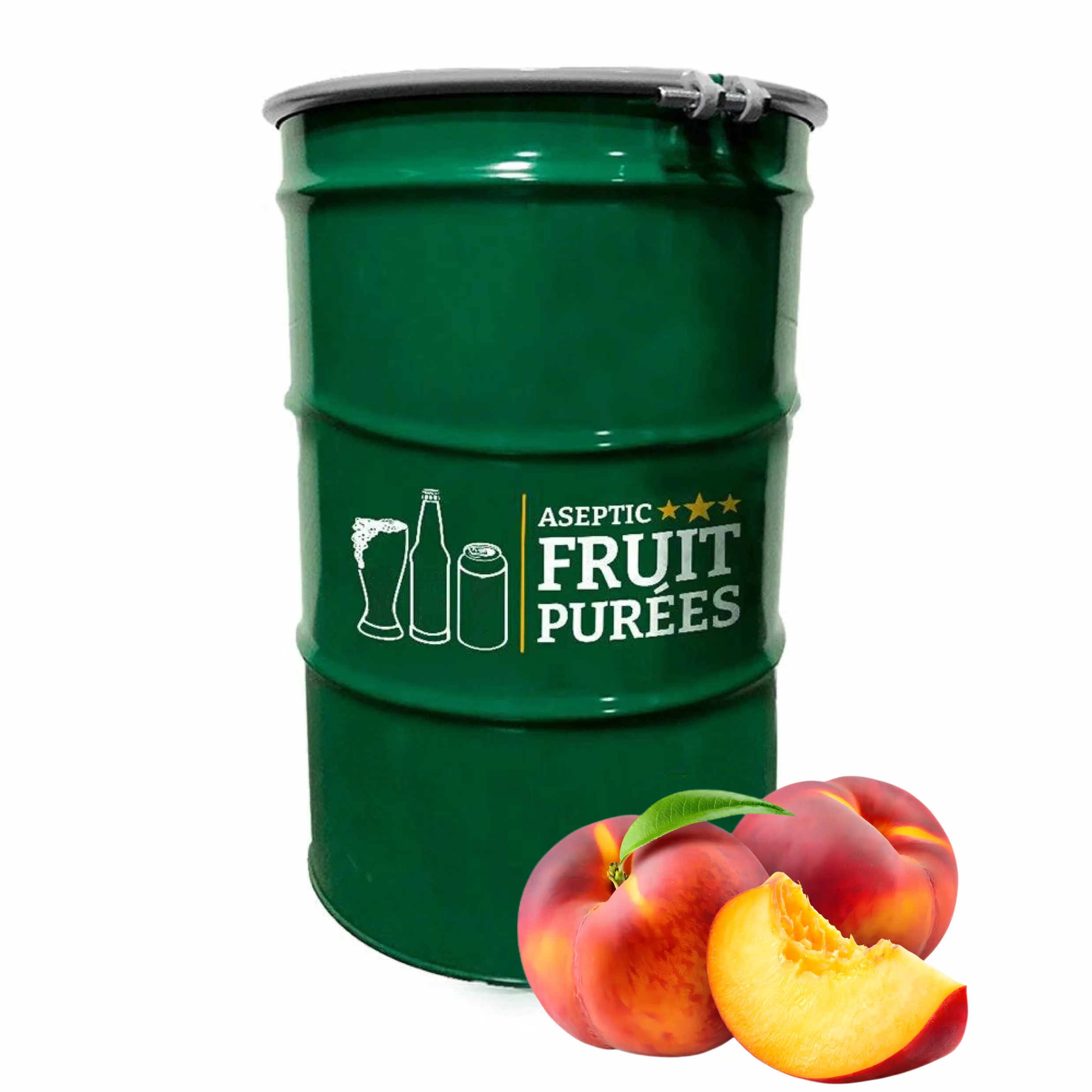 Brix 40 TA 1.0 aseptic bag drum 200kg Pure Natural Beverage drink raw material fruit Puree juice peach pulp concentrate