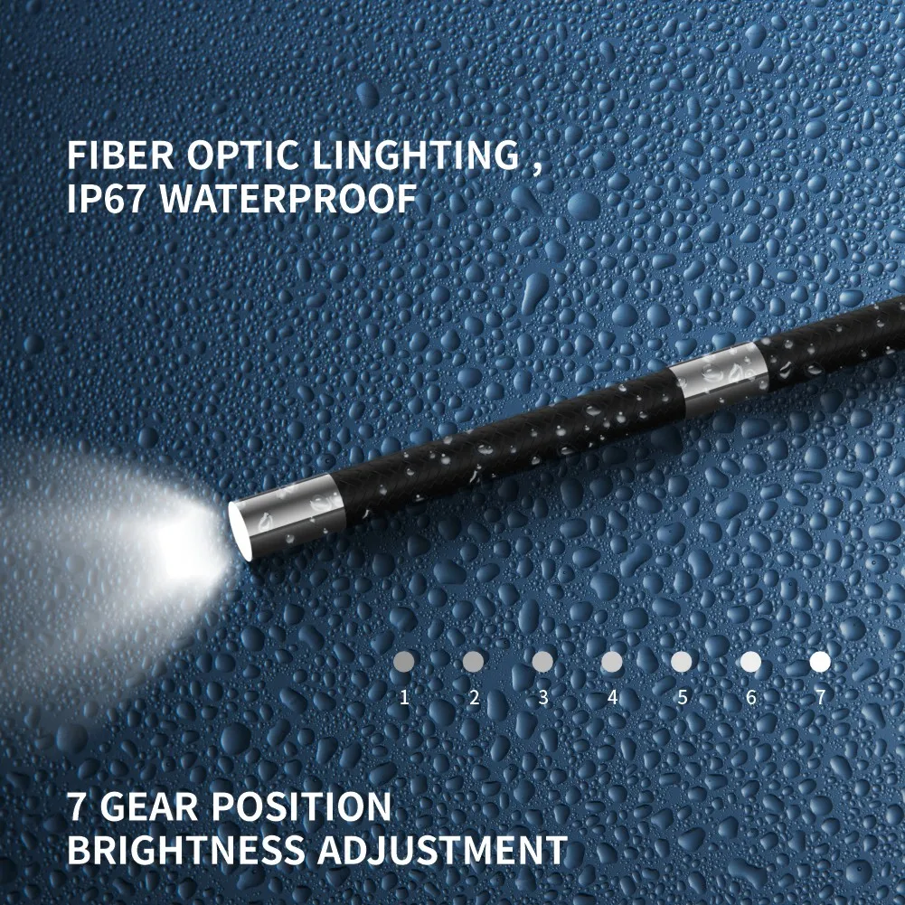 Y Series 360 rotation 4-way HD endoscope ,IP67 waterproof borescope inspection camera,sewer endoscopic camera With5.7'screen