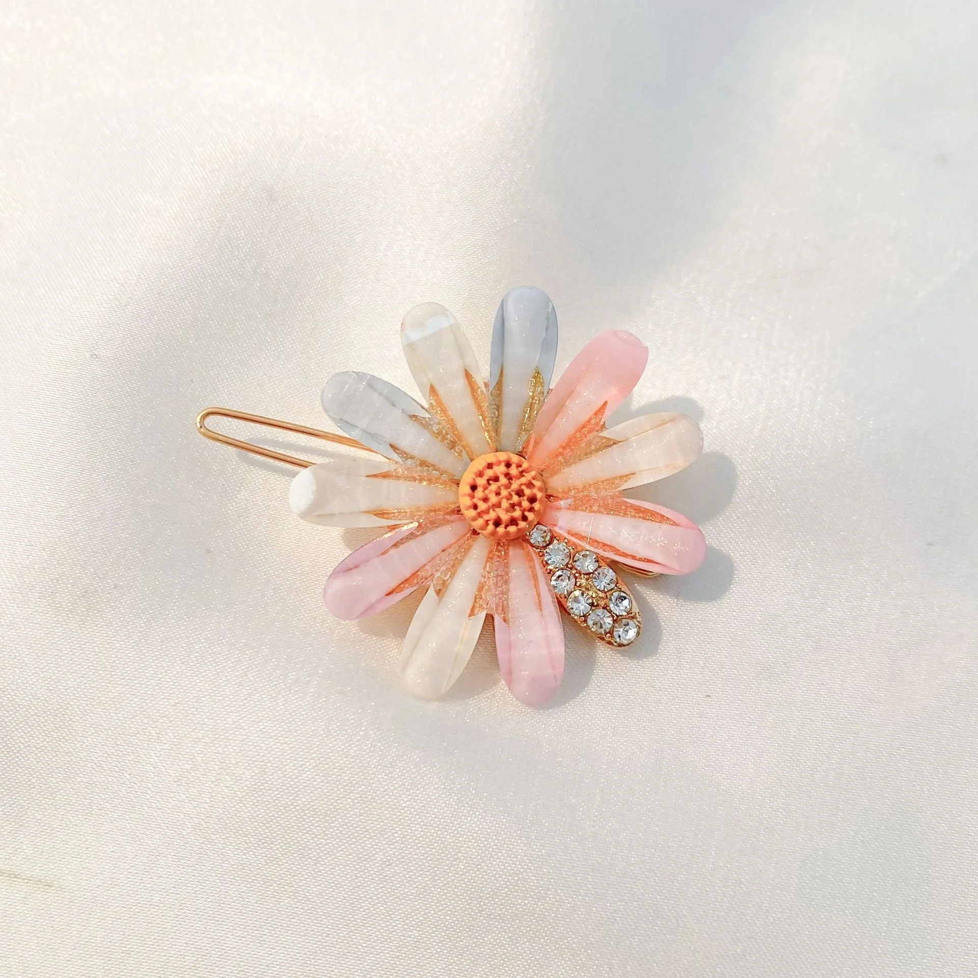 Girls Kids Bling Golden Silver Metal Bobby Pins Accessories Pearl Crystal Rhinestone Hair Pin Ladies Hair Slides Women Hairpins