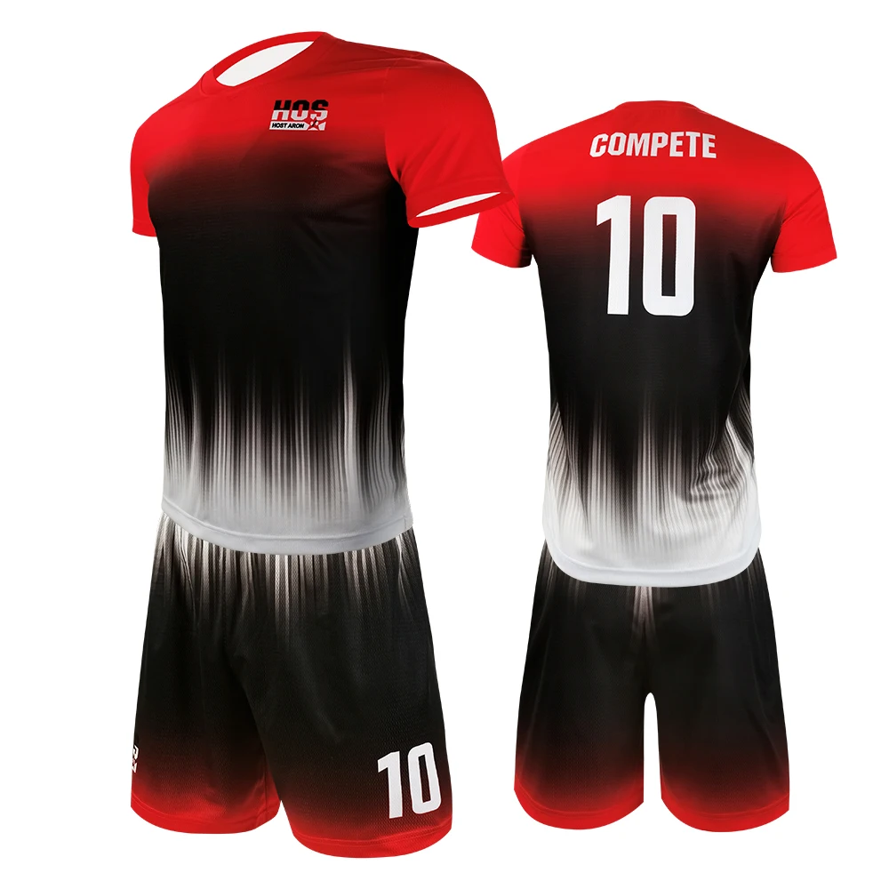 HOSTARON Soccer Jersey Team Kit Custom Set Football Uniform Jersey Set Kit Soccer Wear Performance Soccer Set Sportswear Low MOQ