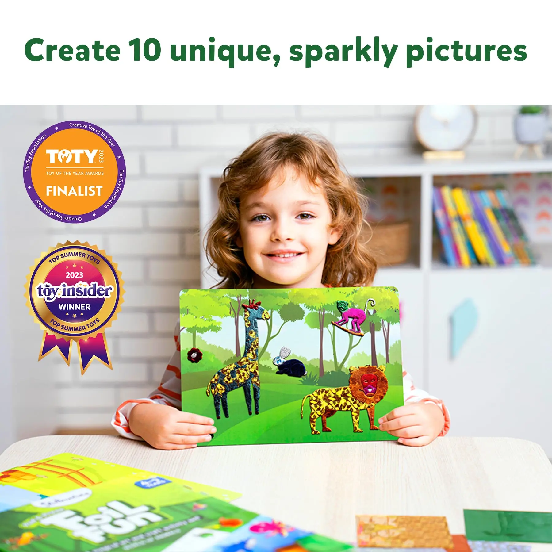 Art Craft Activity DIY Foil Fun Unicorns Princesses stickers for boys and girls and kids foil fun