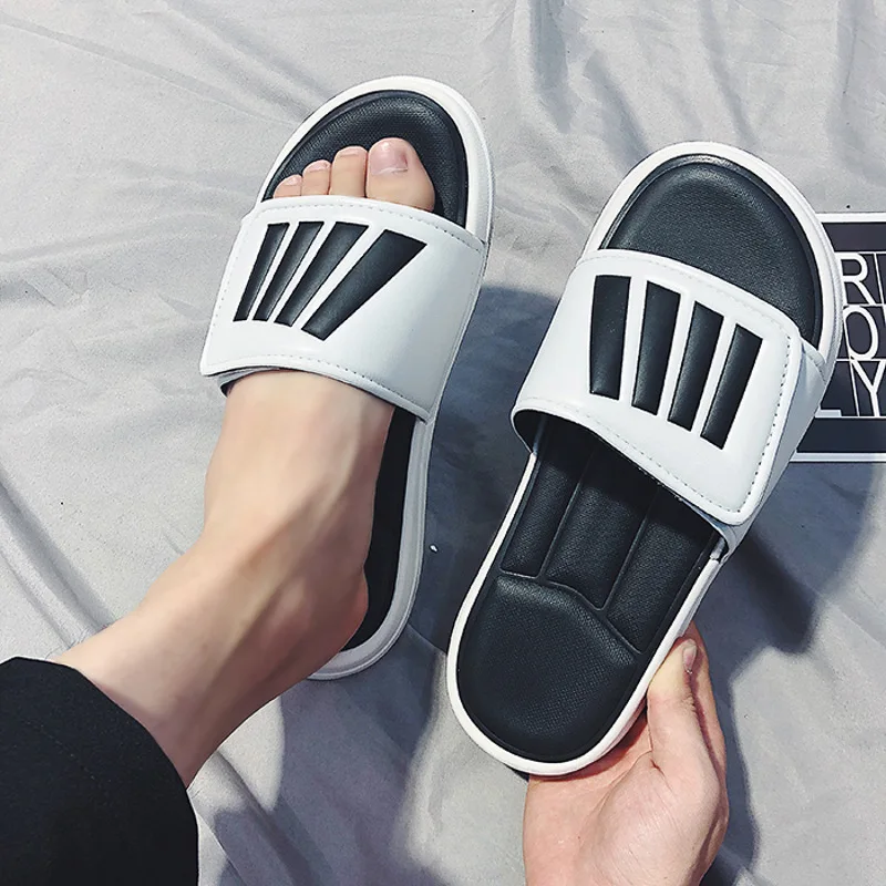 2024 Summer Trend Custom Hotel Slippers Outdoor Wear Beach Couple Style Slides Shoes For Men