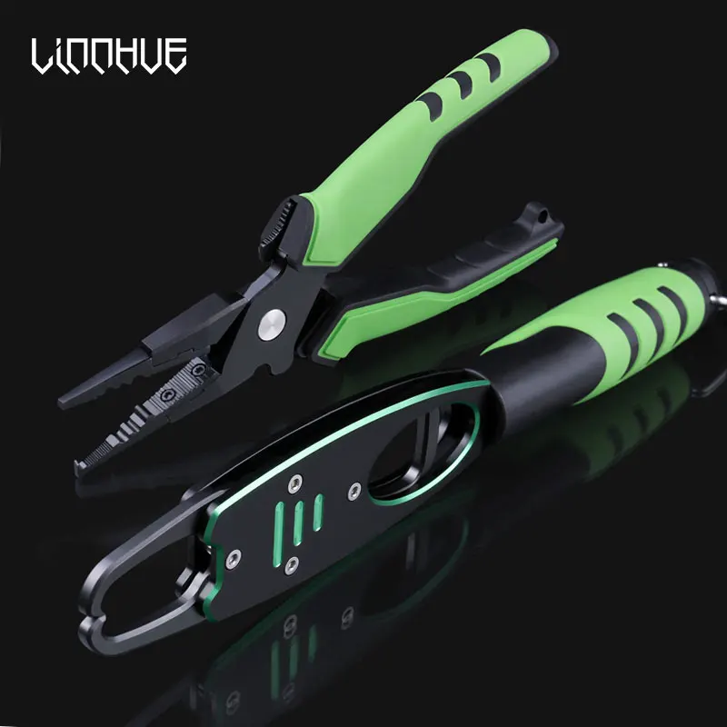 2021 Hot LINNHUE Aluminum Alloy Fishing Grip Plier Fishing Tackle Tool Gear Hook Recover Cutter Line Split Ring Fishing product