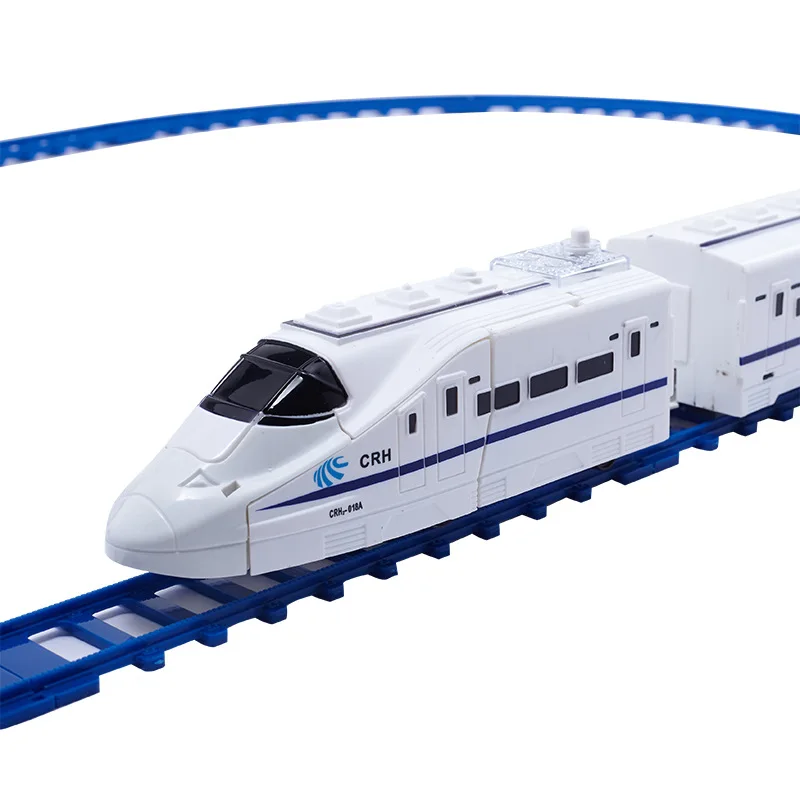High speed train toy train set electric transform high rail car toy
