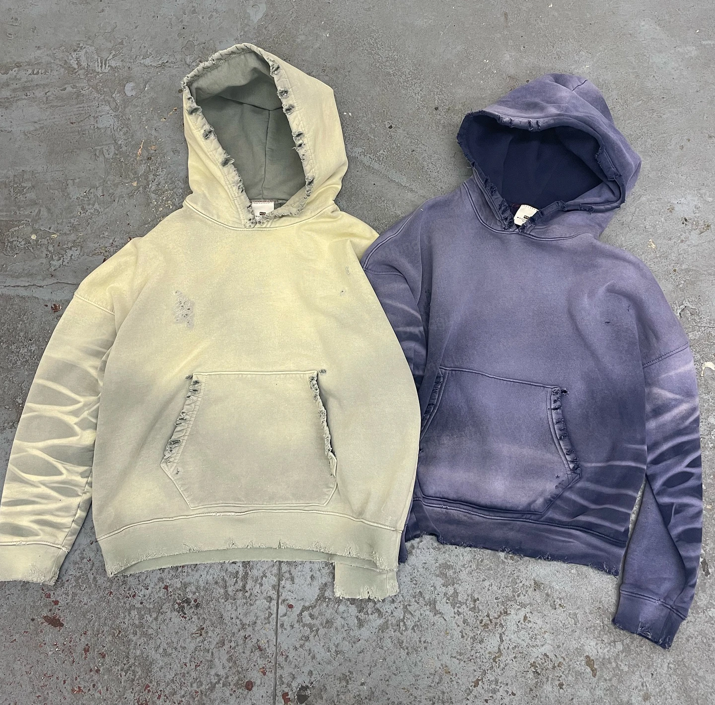 100 Cotton French Terry Vintage wash Blank box Hoddie Custom High Quality Distressed Acid stone wash sun faded Hoodie For Men