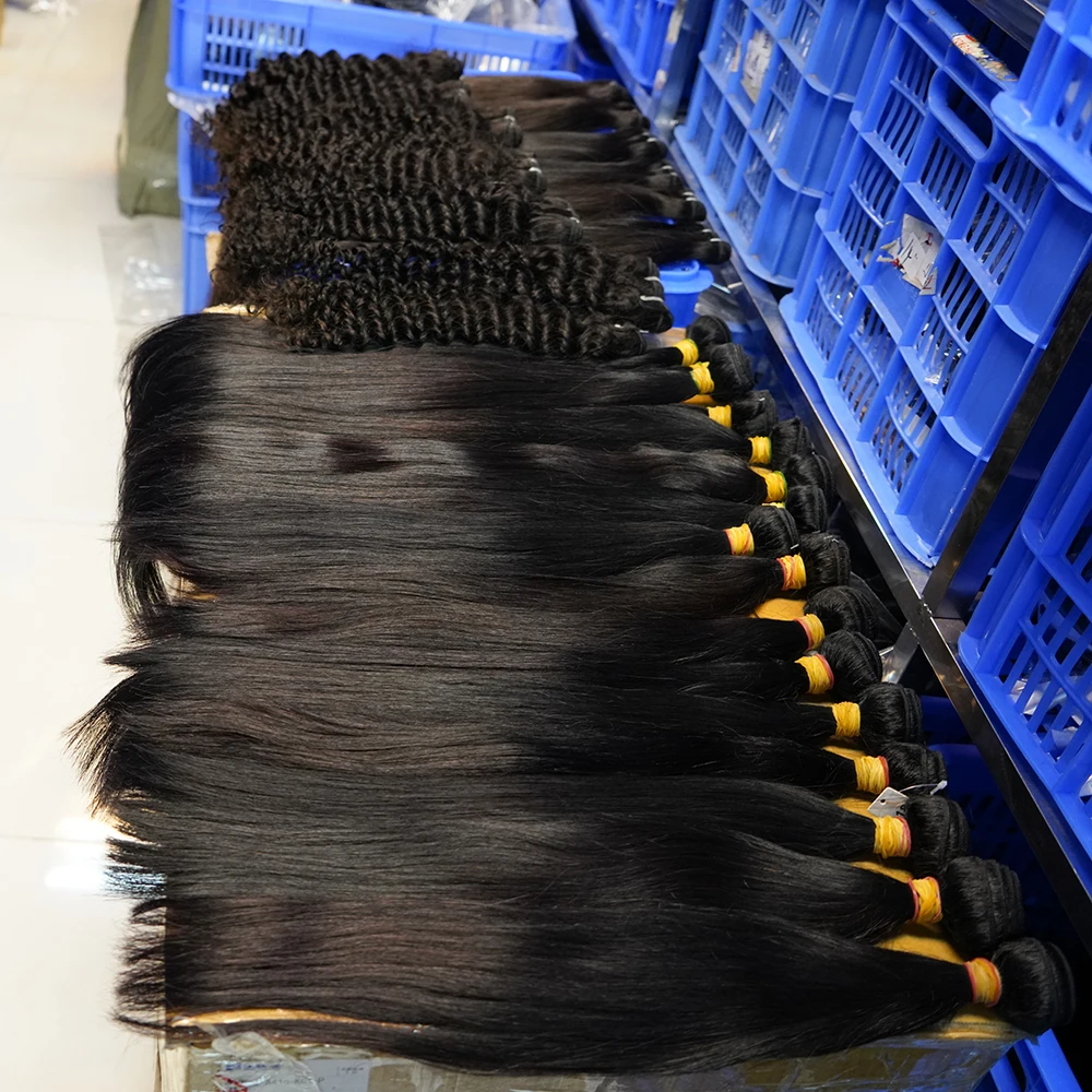 9A Nigeria Vietnamese Malaysia Premium Super Double Drawn Bouncy Breme 12A Chinese Drop Shipping Raw Indonesia Remy Virgin Hair