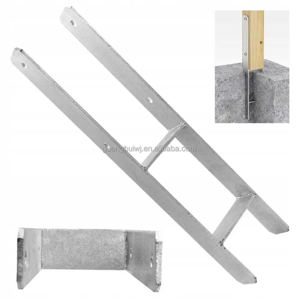 Post anchor H-form pole anchor