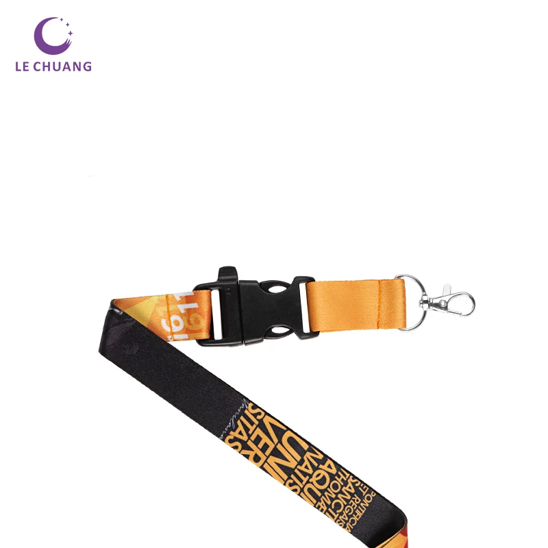 
custom fashion retractable sublimation lanyard with pull badge reel 