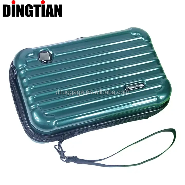 Luggage Mini Cosmetic Case Women Beauty Makeup Hard Shell Storage Bag Organizer Travel Case Carrying Suitcase