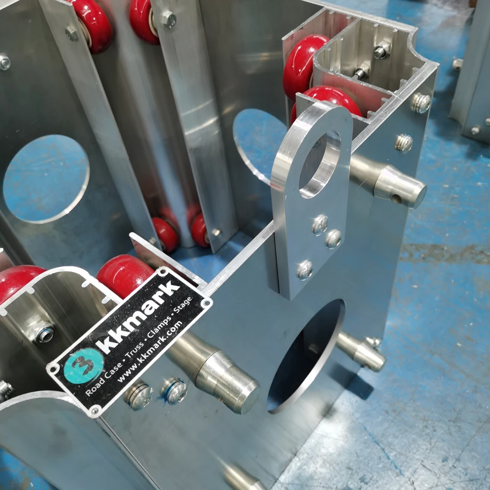 Kkmark F34 12 Inch Square Lighting Box Aluminum Truss Roof Tower System Ground Support Sleeve Block