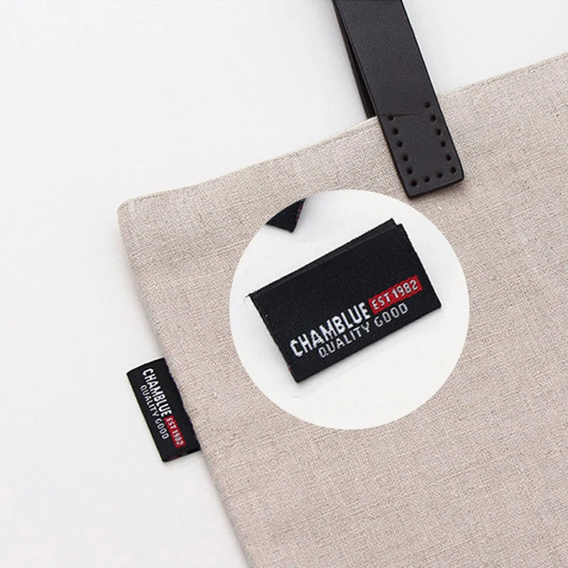 Custom Sustainable Metal Thermal Logo Silicone Heat Transfer Fabric Rubber PVC Labels Garments Shoes Bags Woven Clothing Maker