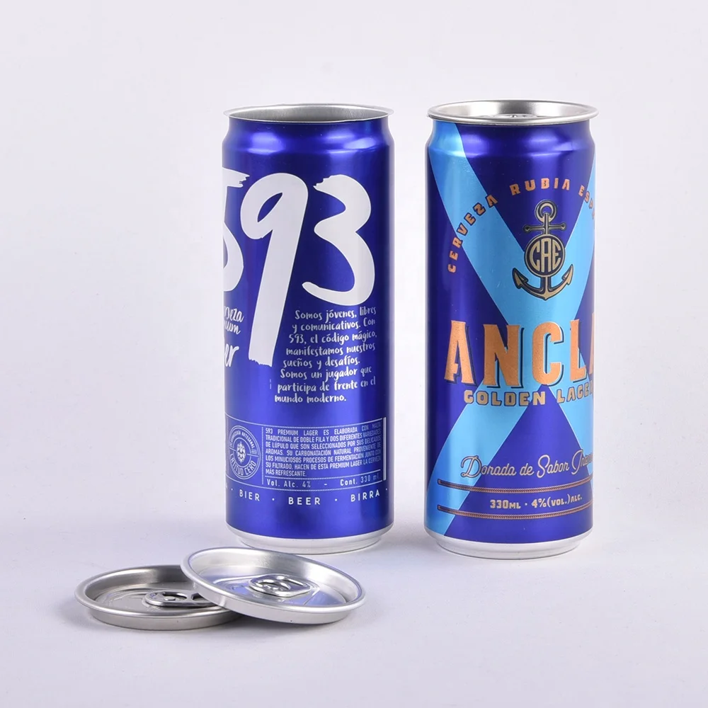 Low Price Custom Empty 8.5Oz 310ml 330ml 250ml Recyclable Sleek Aluminium Soda Beverage Tea Can Blank Aluminum Cans Wholesale