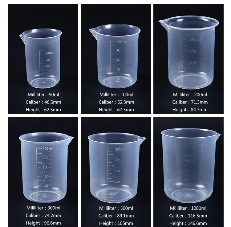 Wholesale China Factory Plastic Measuring Cup With Scale Medicine Cup Laboratory Tool 200ml