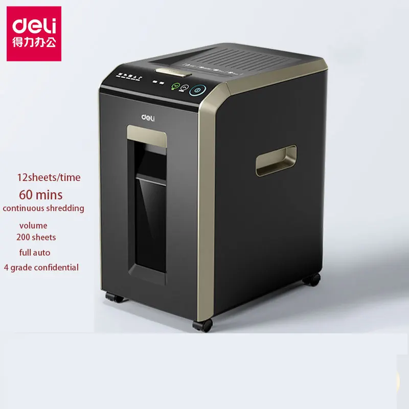 Deli G2  automatic 32L large capacity level 4 confidential office batch document grinder paper shredder
