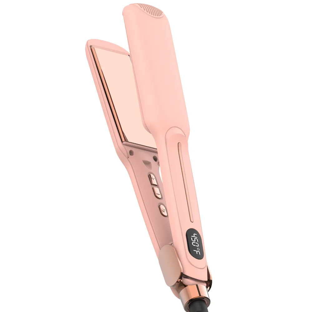 Popular Design Hair Straightener with Infrared Negative Ion Optional MCH 30s Fast Heating Hair Straightener