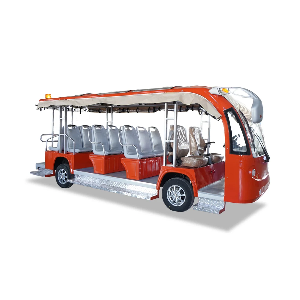 11-20 seats without door Sightseeing Bus Electric Power 90-100km 1 year Warranty high quality low price