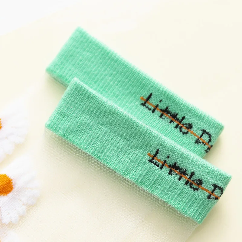 Summer fashion super bright silk japanese small daisy custom sock glass-fiber thin high quality women girls Transparent socks
