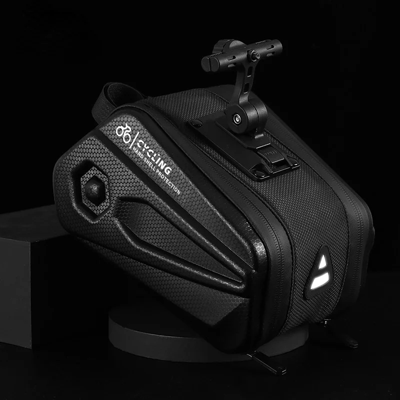 Bicycle Pannier Saddle Rack tail Bags EVA Waterproof Bike Rack Bag Multifunctional Foldable Large Trunk Bag