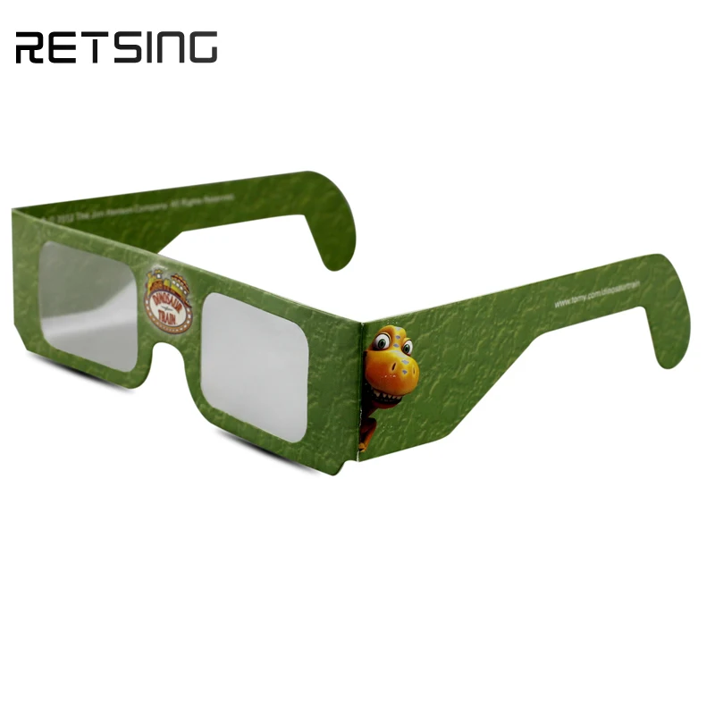 Factory OEM Paper Chroma depth 3d Glasses for Promotion Gift