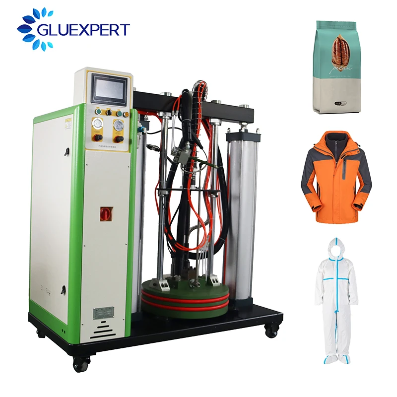 hot melt glue rolling PUR laminate line machine chipboard honeycomb wood panel PVC PUR laminating