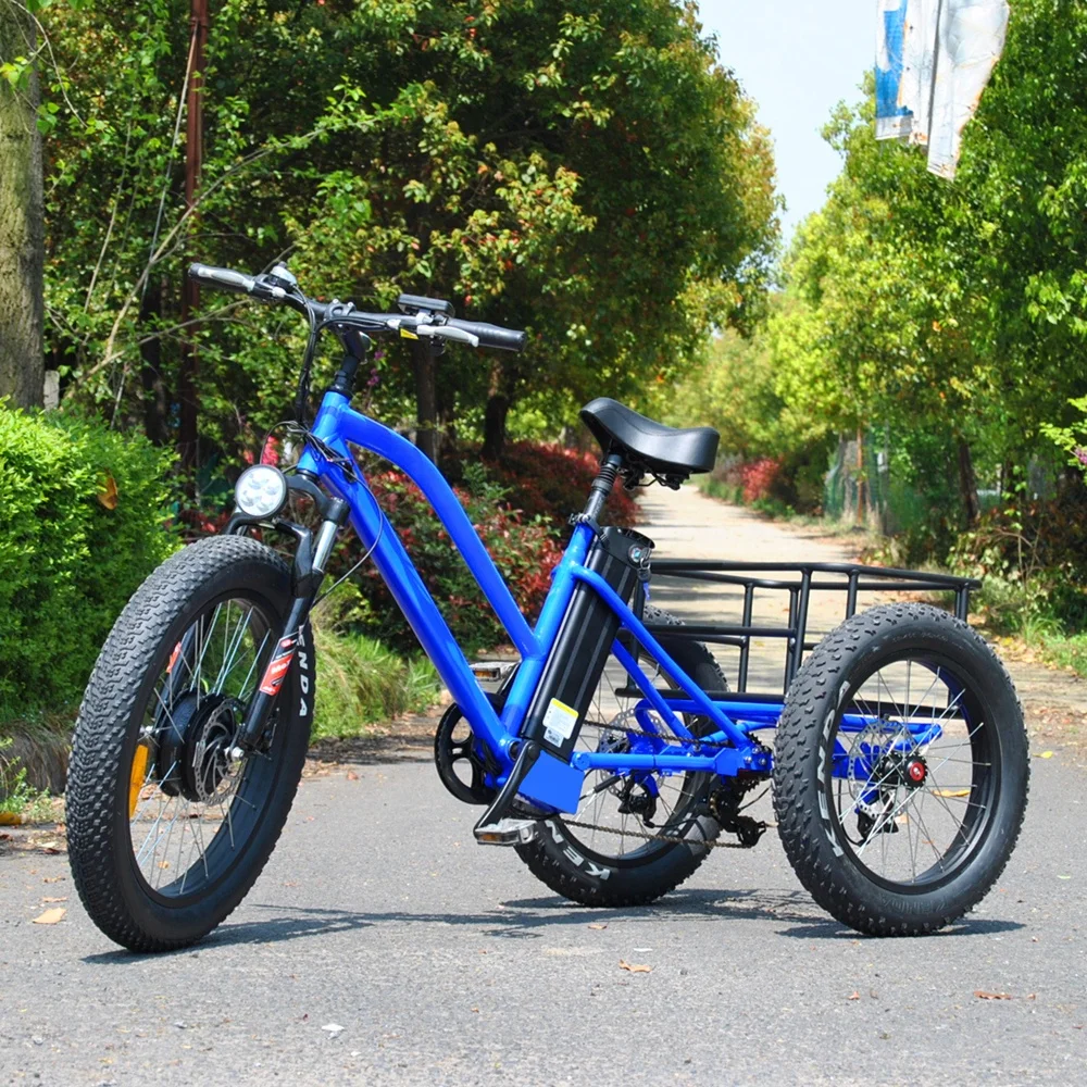 Ristar fat tire 3 wheel electric bicycle with best quality and low price