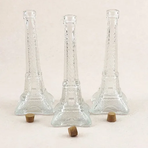 40ml glass jar container with cork for food and tower shape jar